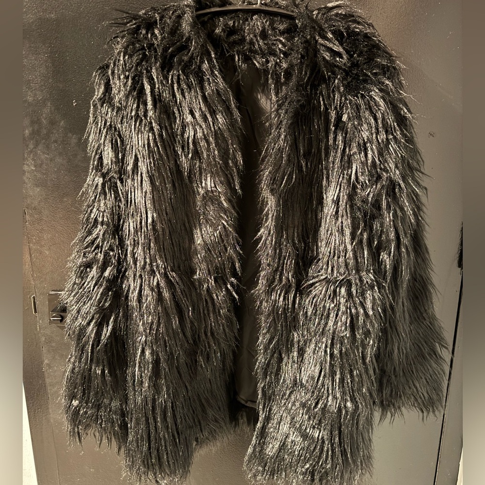 Shaggy Faux Fur Coat